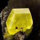 Sulfur on Calcite Ps. Aragonite - image 3