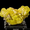 Sulfur on Sulfur With Aragonite - image 1