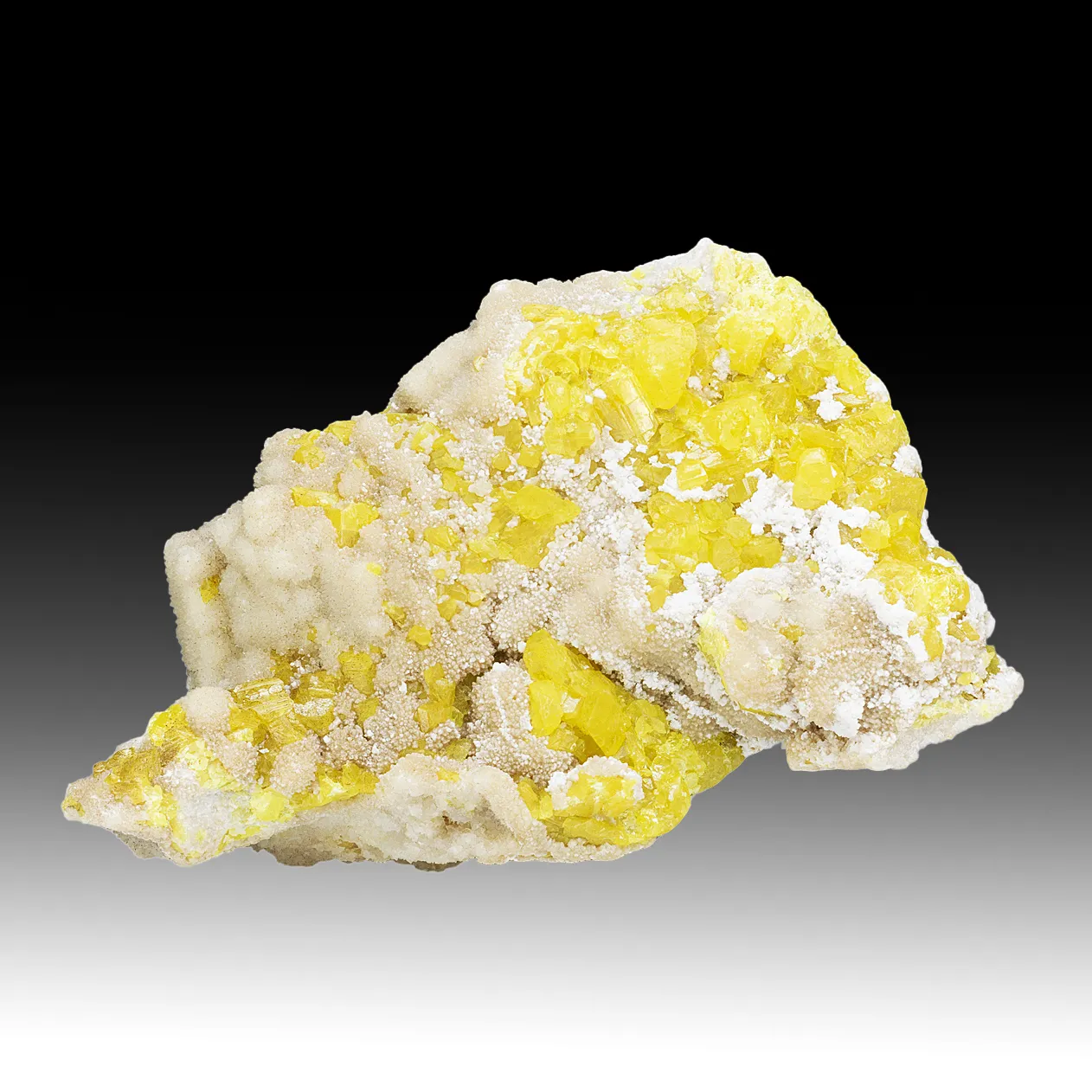 Sulfur with Aragonite - image 1