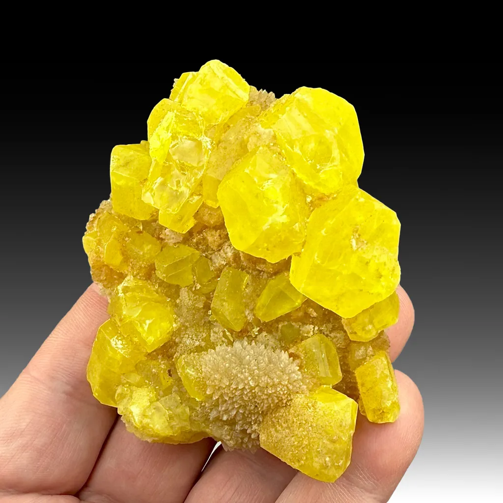 Sulfur with Aragonite image