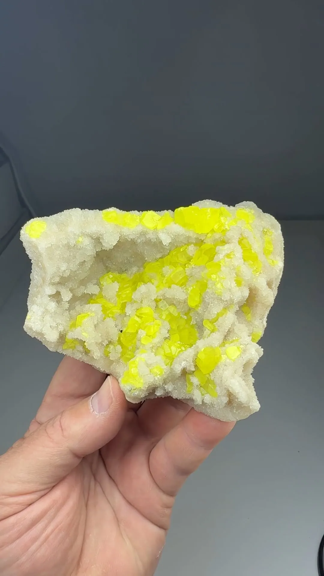Sulfur with Aragonite - image 2