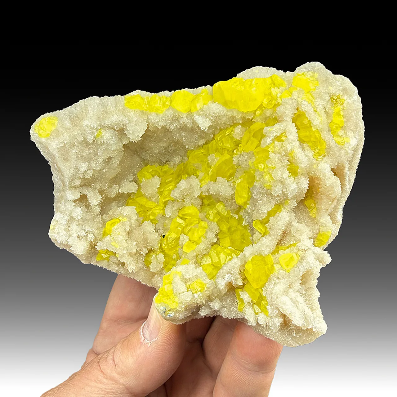 Sulfur with Aragonite - image 1