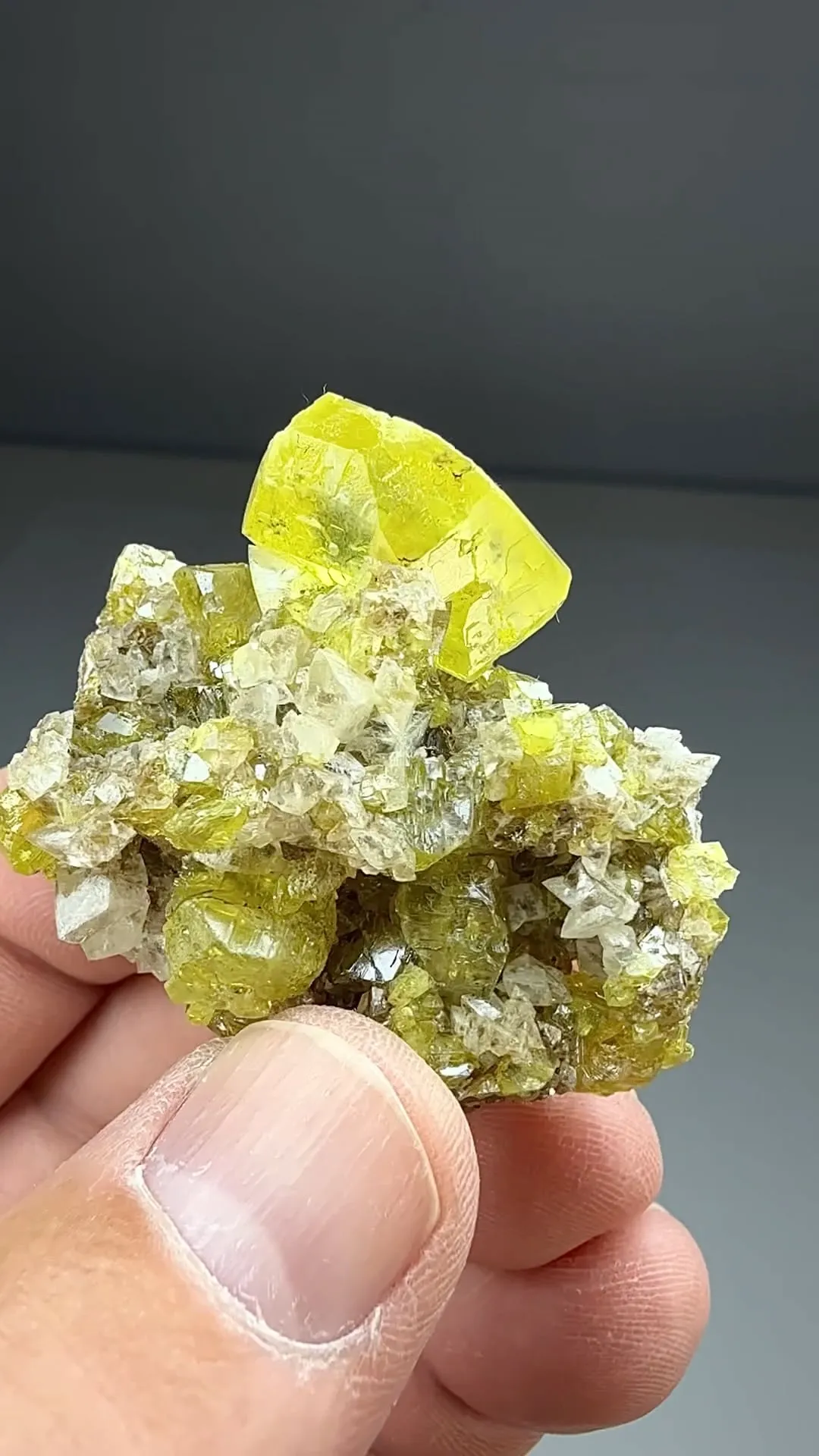 Sulfur with Calcite - image 2