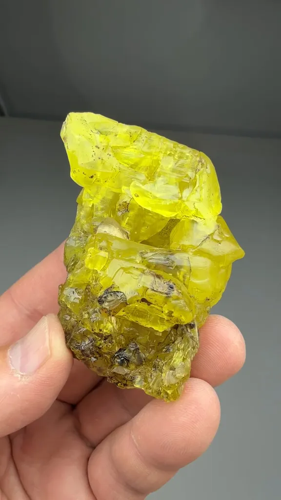 Sulfur with Calcite - image 2