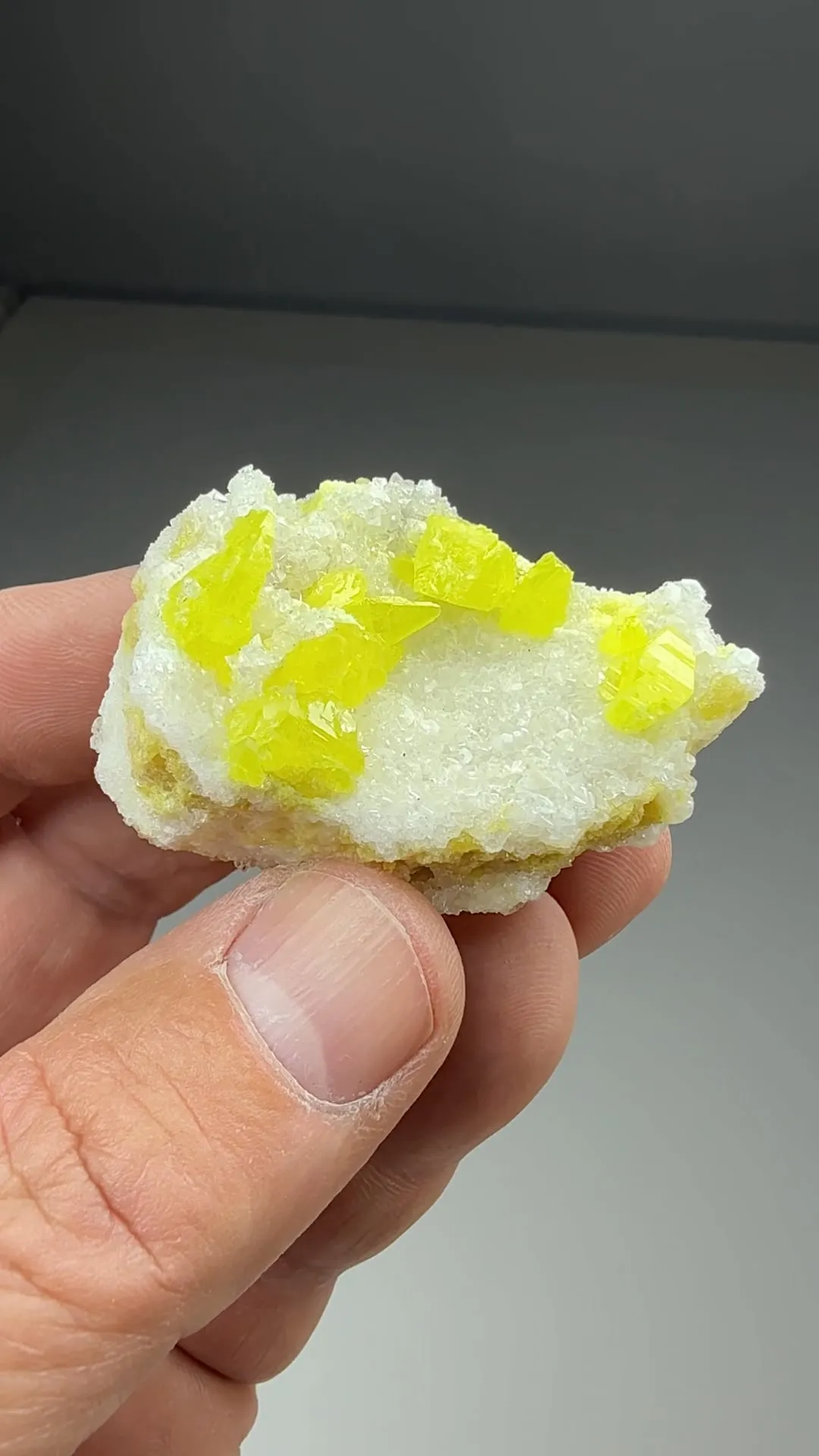 Sulfur with Calcite - image 2