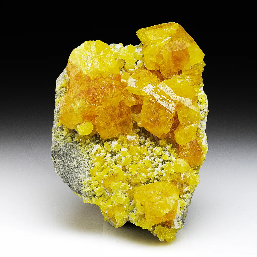 Sulfur with Calcite image
