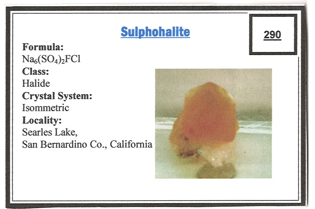 Sulphohalite from Searles Lake, San Bernardino County, California, USA - image 5