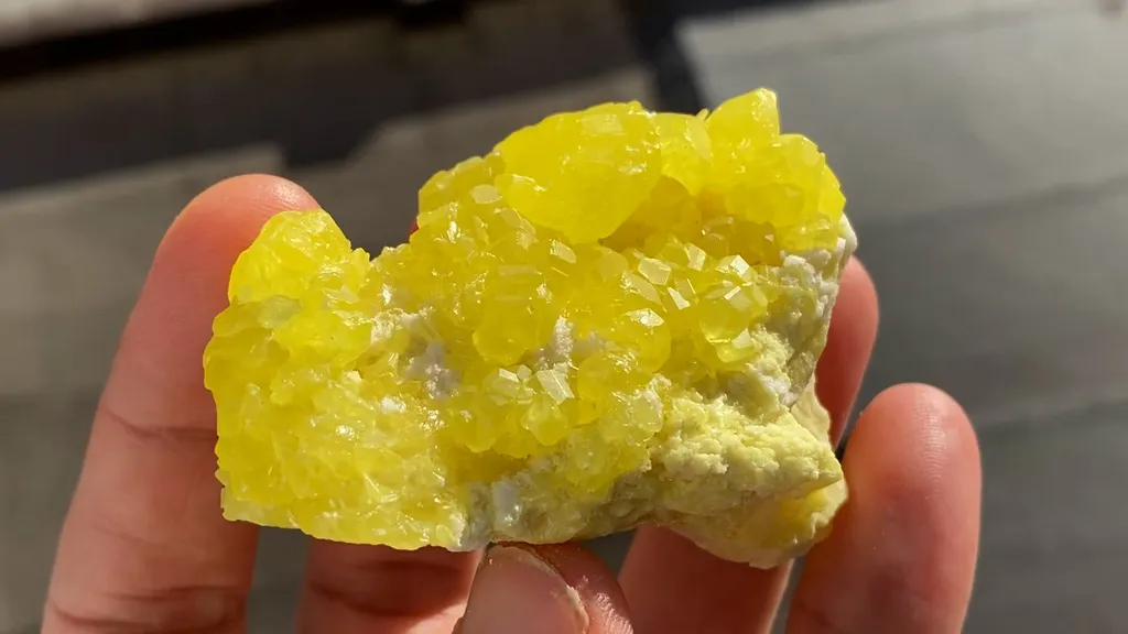 Sulphur with Aragonite - image 5