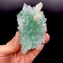 Super Gemmy Green Fluora Apophyllite with Stilbite Cluster – Rare Indian Zeolite Mineral Specimen from Ahmednagar - image 2