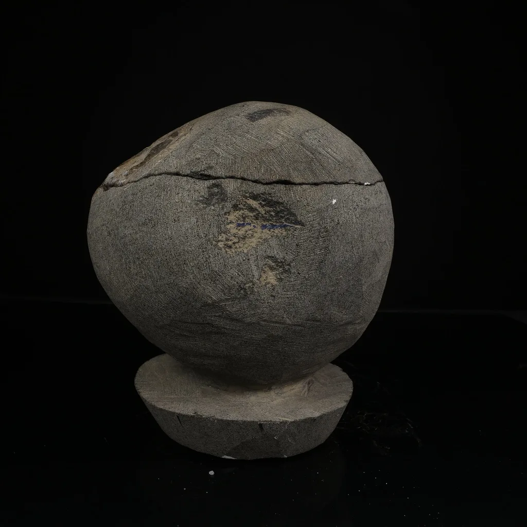 Super Rare Complete Okenite Geode Pair on Micro-Quartz Matrix – Cotton-Ball Okenite Puffballs , India - image 4