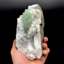 Super Rare Green Natrolite on MM Quartz – Museum-Grade Zeolite Specimen from India | Nashik Deccan Traps - image 4