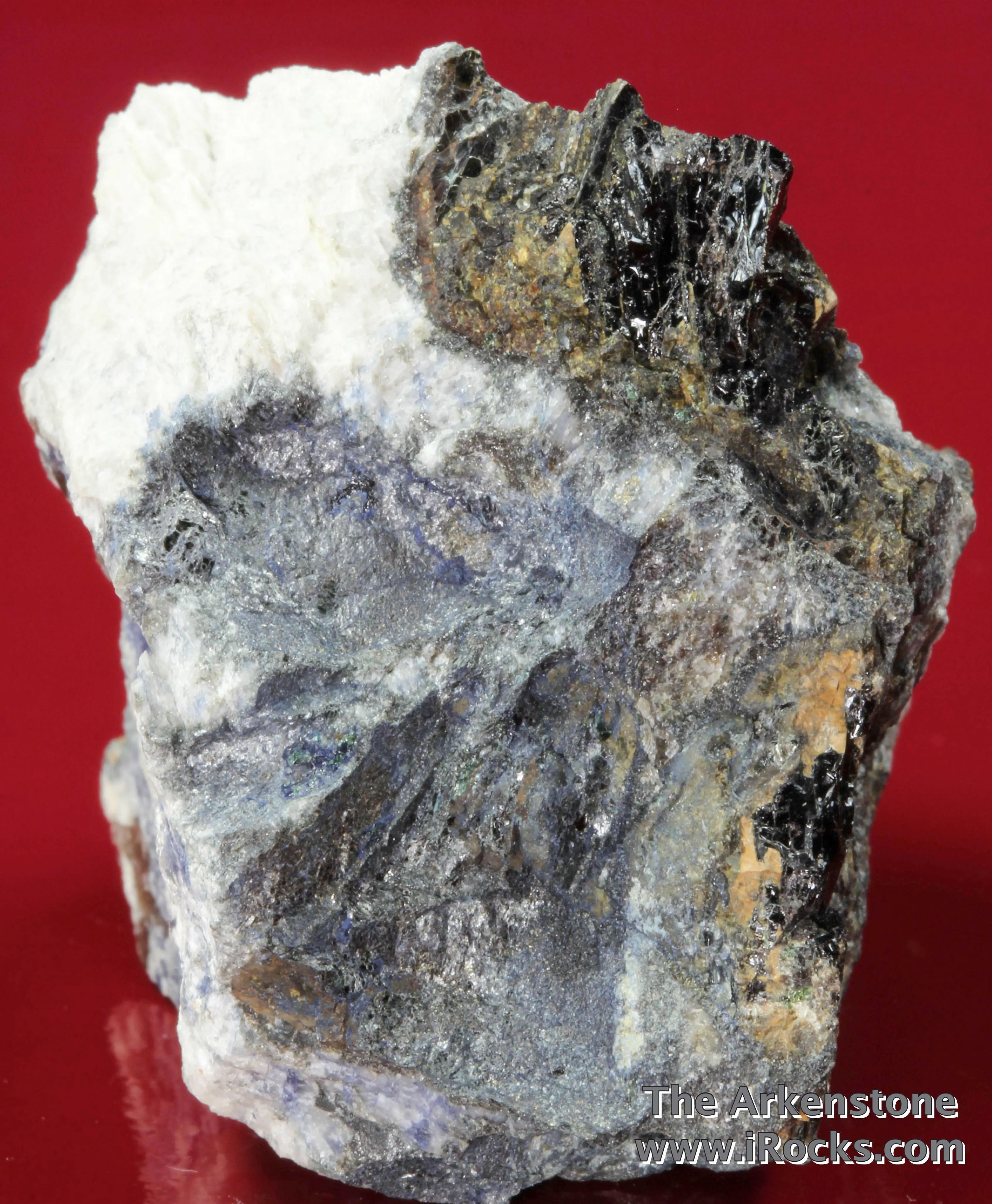 Super rare Johnsomervilleite with Jahnsite-(CaMnFe), Phosphosiderite, and Vivianite. - image 3