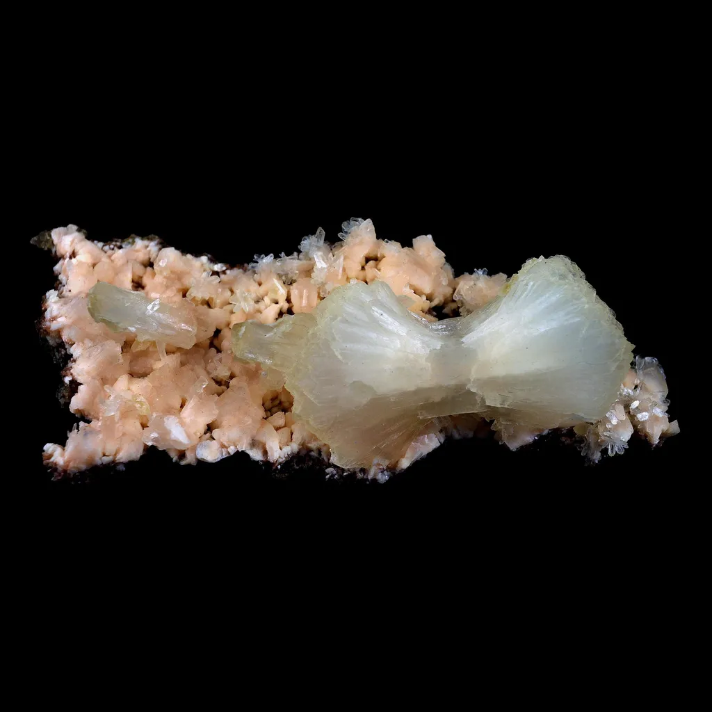Superb Stilbite Bow-Tie on Heulandite Natural Mineral Specimen Natural Mineral Specimen - image 3