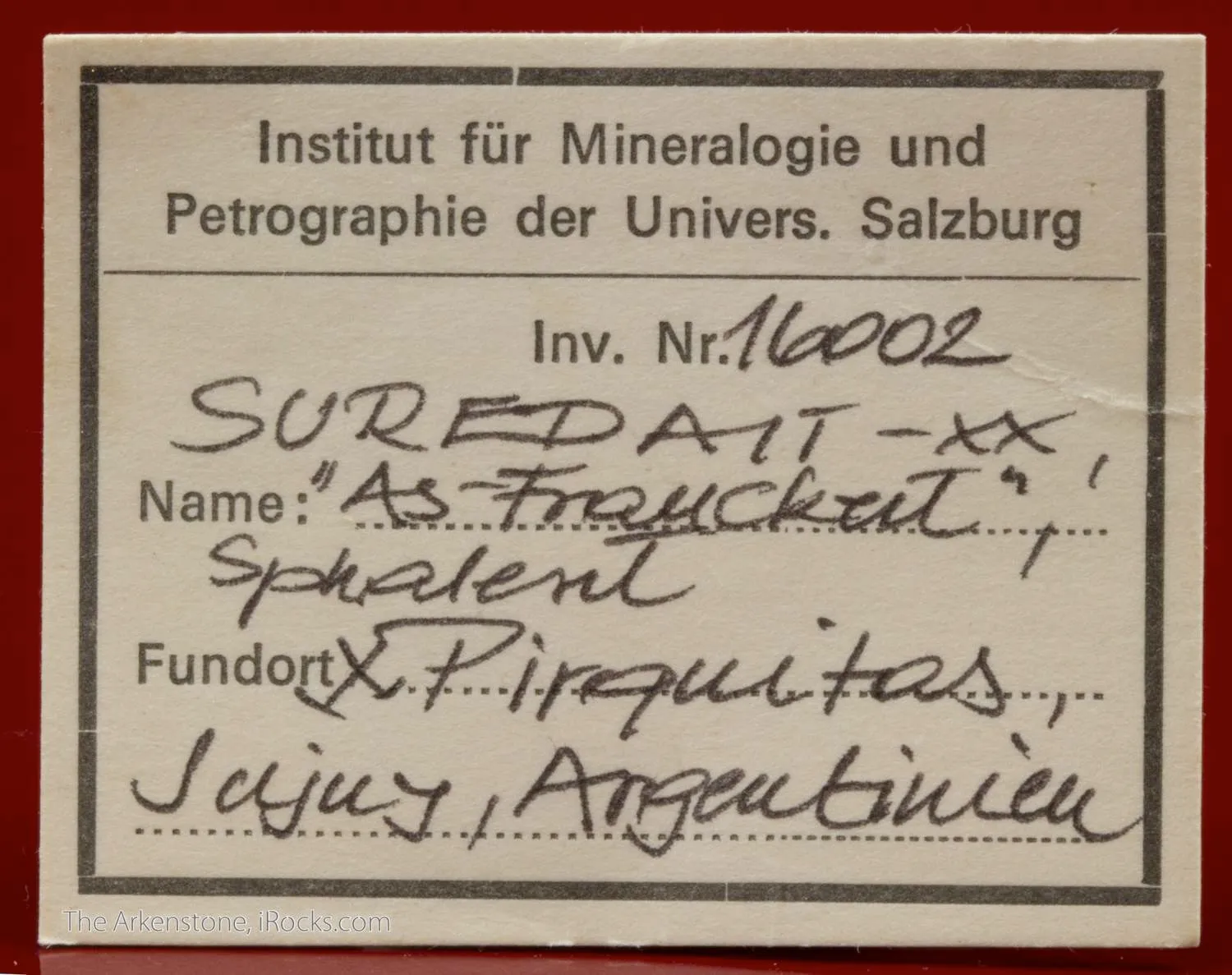 Suredaite (type locality) with Wurtzite, Sphalerite, Pyrite, and Coiraite (?) - image 4