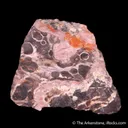 Sussexite with Calcite and Zincite - image 3
