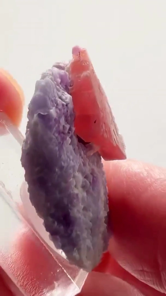 SWEET HOME PERFECTION — Rhodochrosite ON Fluorite - image 3