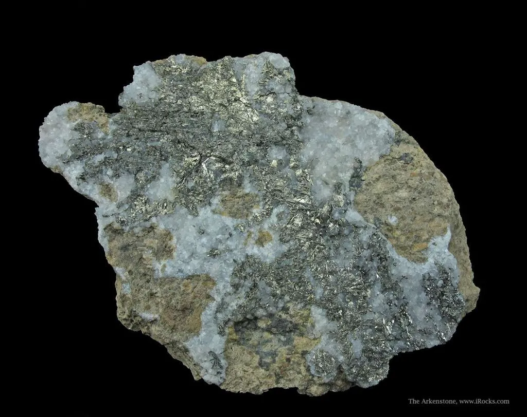 Sylvanite (Type Locality, Pre-1800) With Calcite - image 4