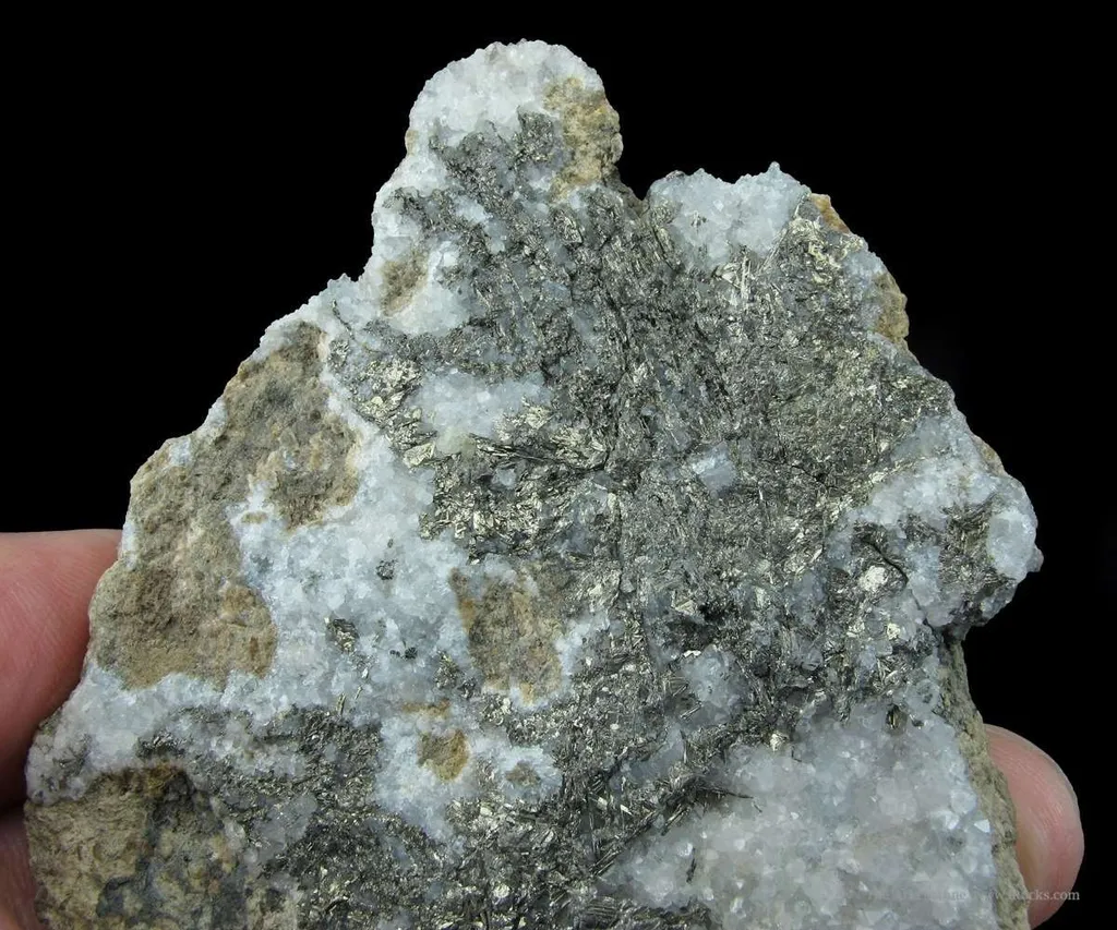Sylvanite (Type Locality, Pre-1800) With Calcite - image 3
