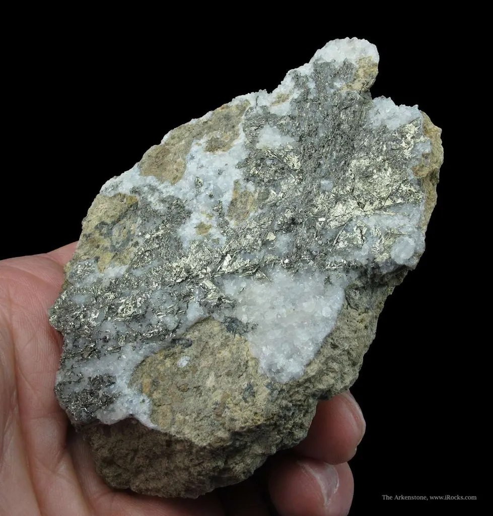Sylvanite (Type Locality, Pre-1800) With Calcite - image 2