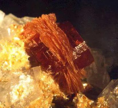 Synchysite (Ce) / Syntaxie Hydroxylbastnäsite (Ce), Trimouns, Luzenac, Ariège, France image