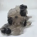 Tabular quartz with globular manganese - image 1