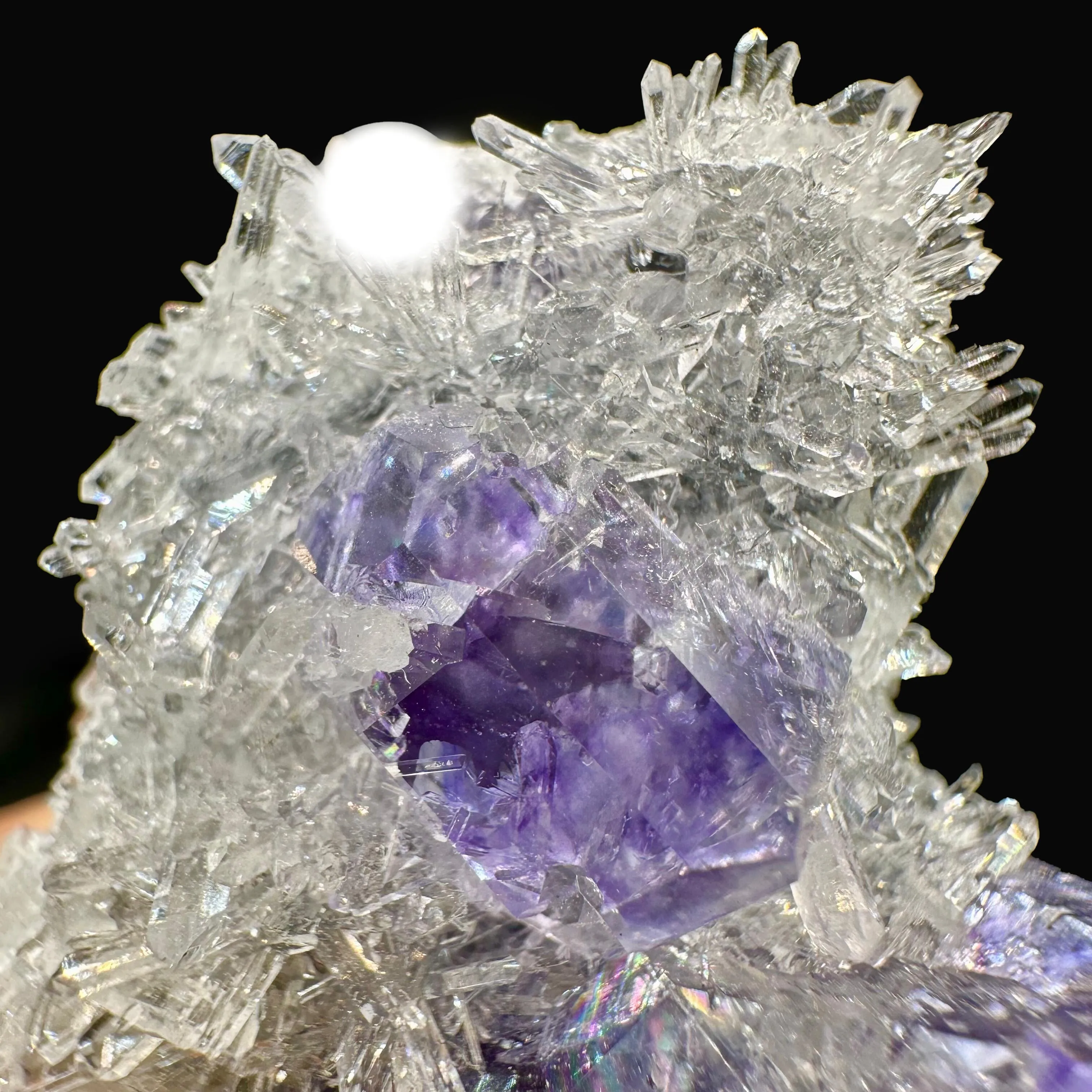 Tanzanite Fluorite With Quartz Natural Mineral Specimen - image 4
