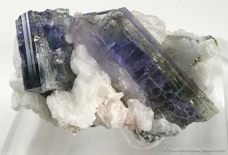 Tanzanite on Calcite image