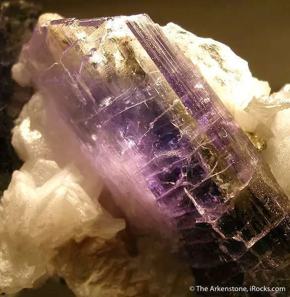 Tanzanite on Calcite - image 2
