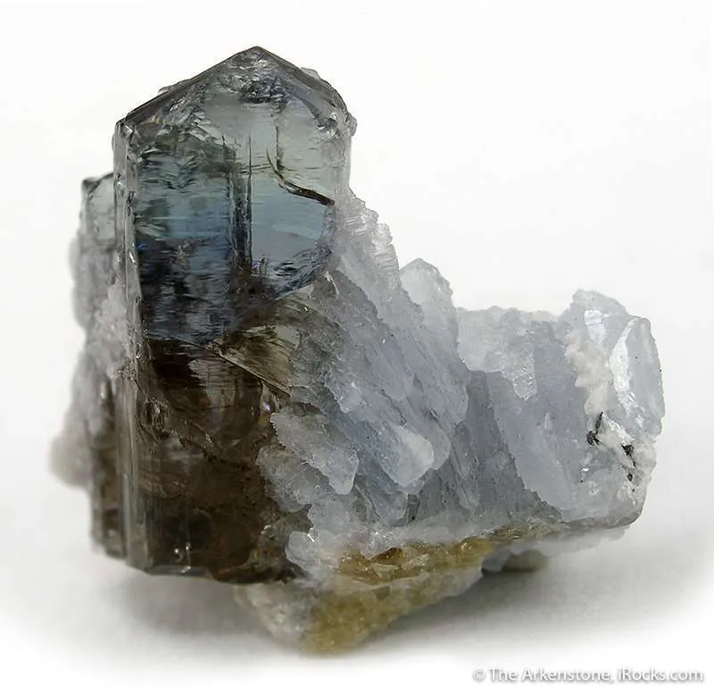 Tanzanite on Prehnite image