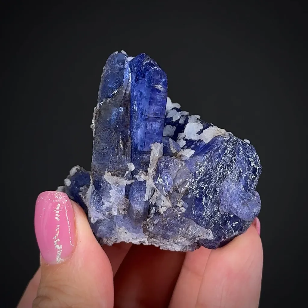 Tanzanite with blue Prehnite - image 2