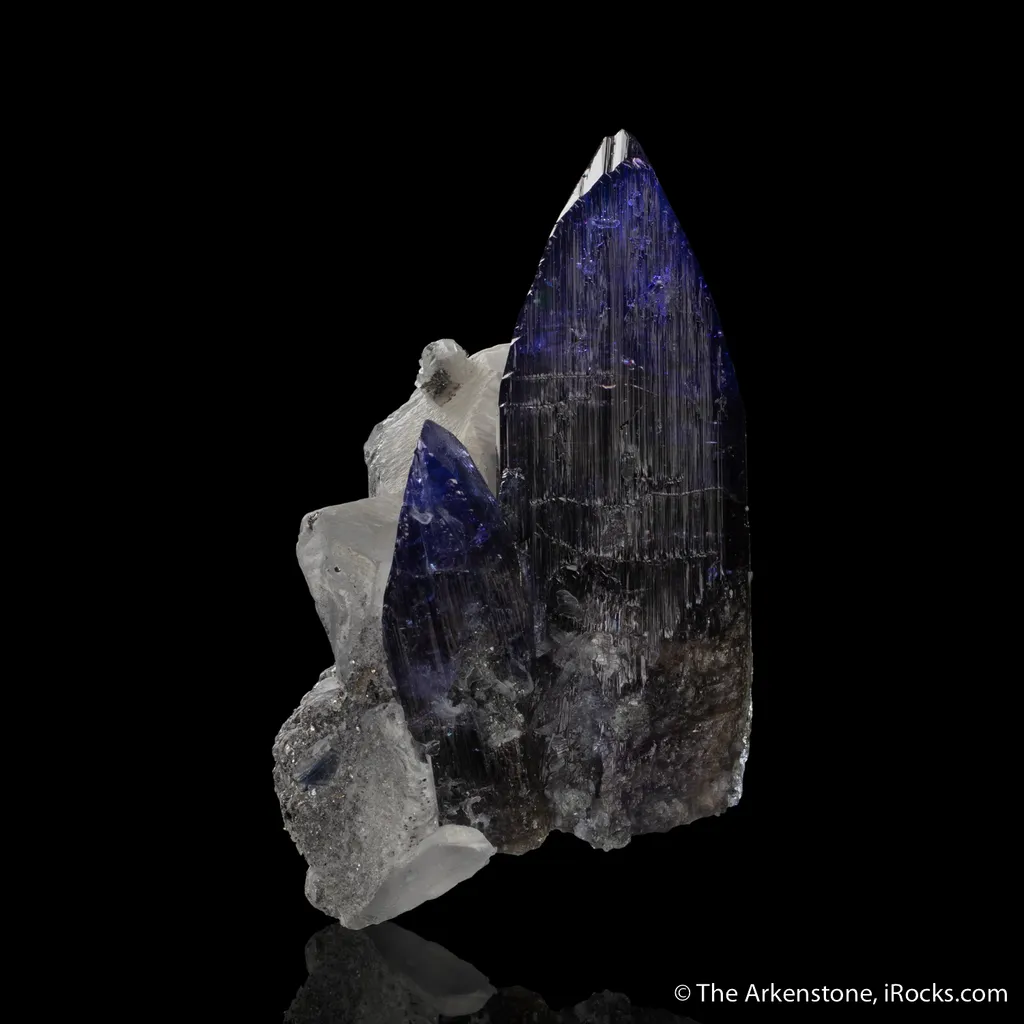 Tanzanite with Calcite - image 2
