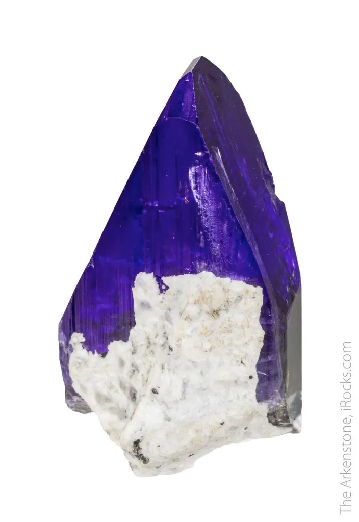Tanzanite with Calcite - image 4
