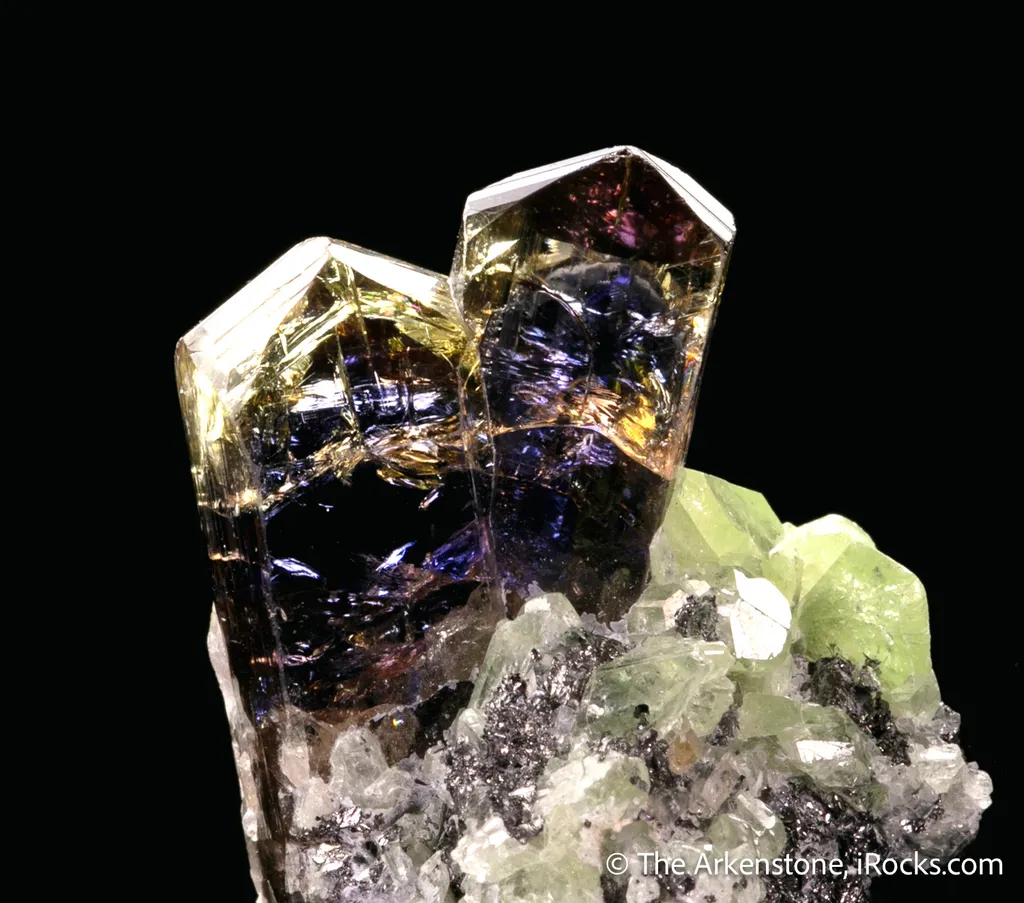 Tanzanite with Diopside image