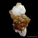 Tarnowitzite on Smithsonite, with Cerussite - image 5