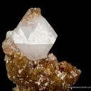 Tarnowitzite on Smithsonite, with Cerussite - image 6
