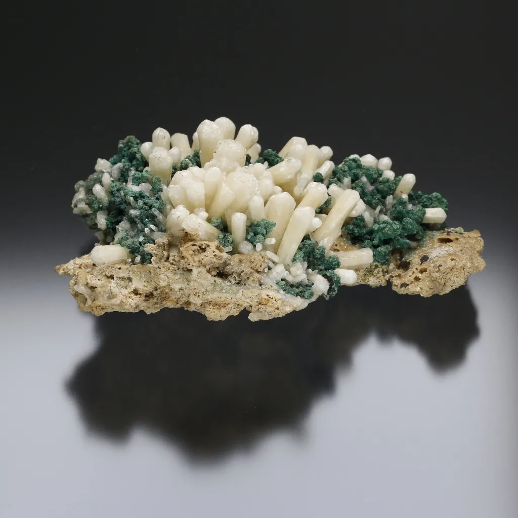 Tarnowitzite w/ Malachite - image 4