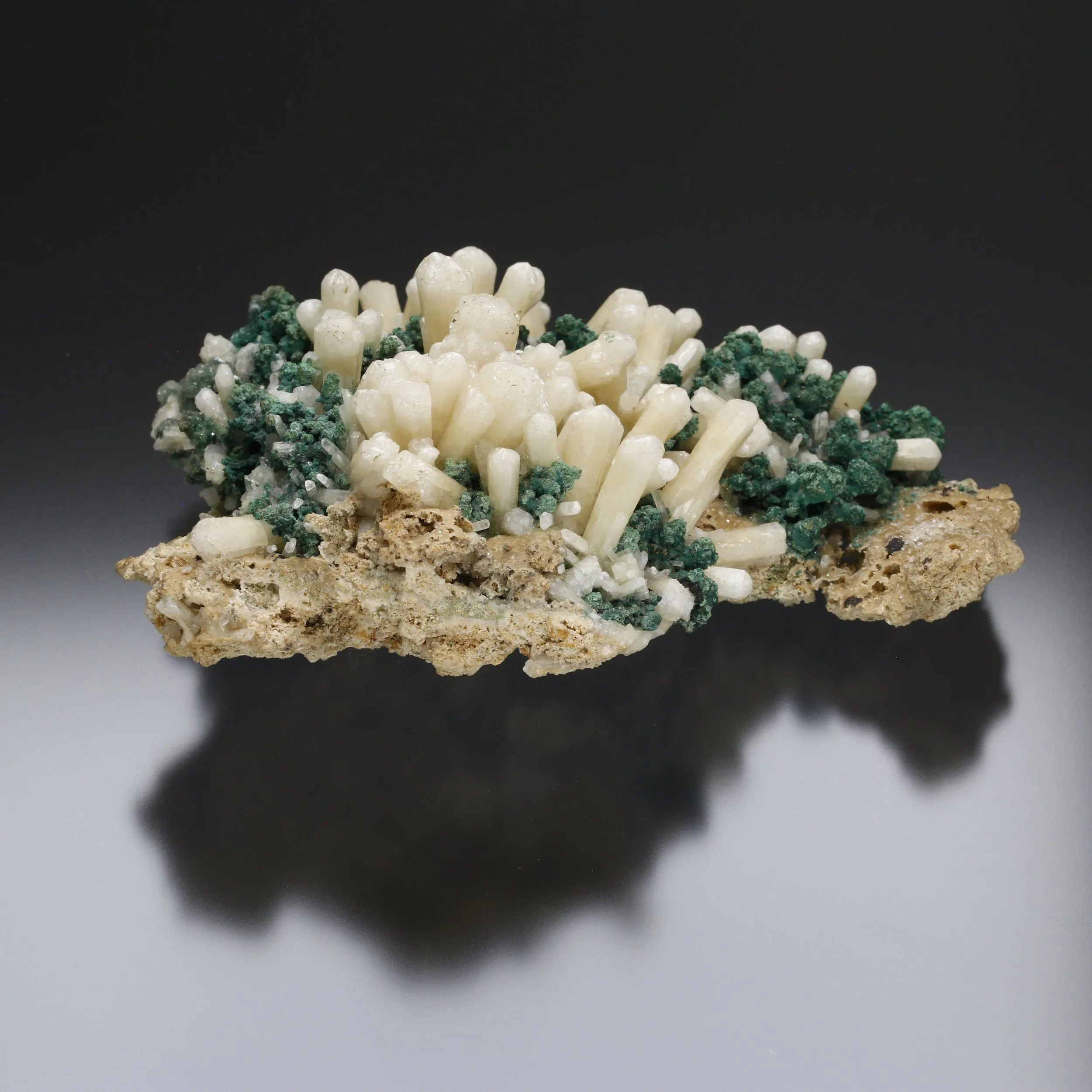 Tarnowitzite w/ Malachite - image 4