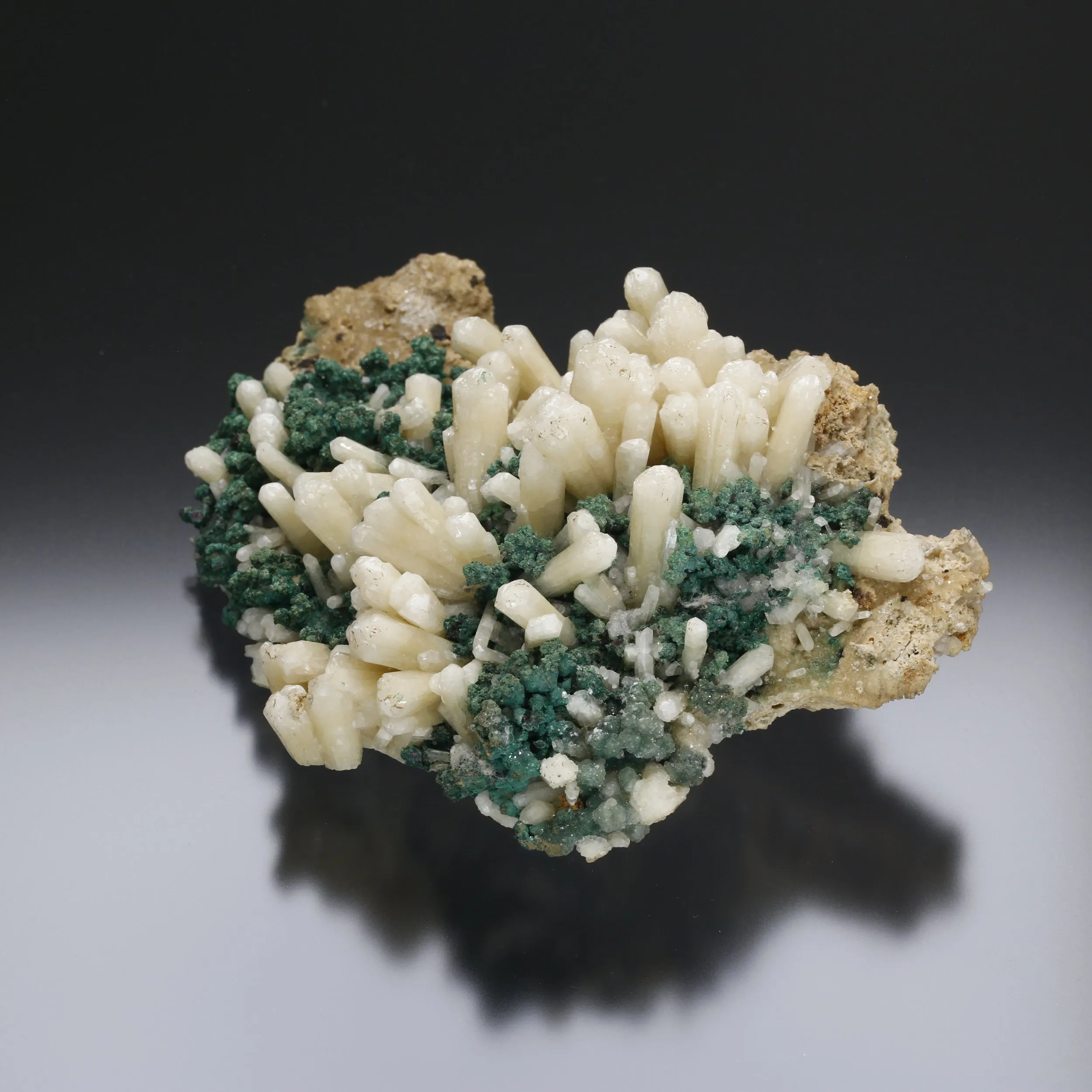 Tarnowitzite w/ Malachite - image 3