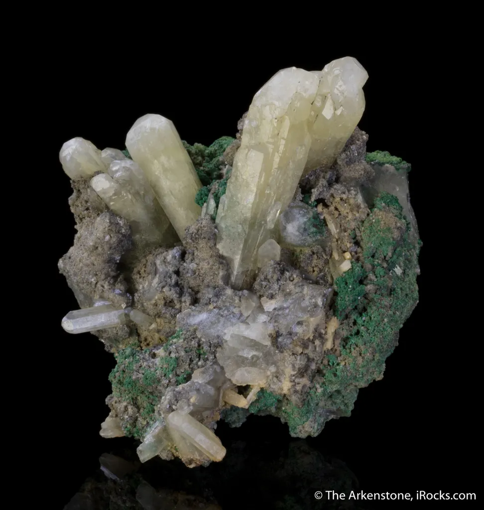 Tarnowitzite with Malachite - image 2
