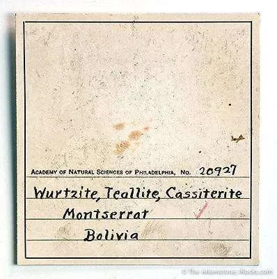 Teallite and Wurtzite on Cassiterite - image 4