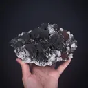 Tennanite ps. Galena with Wulfenite and Dolomite - image 1