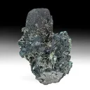 Tennantite after Azurite with Mimetite, Brochantite - image 1