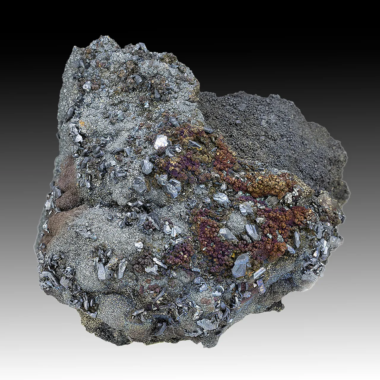 Tennantite-Fe with Chalcocite, Pyrite - image 1