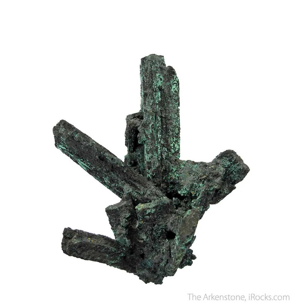 Tennantite ps. Azurite, with Malachite - image 3