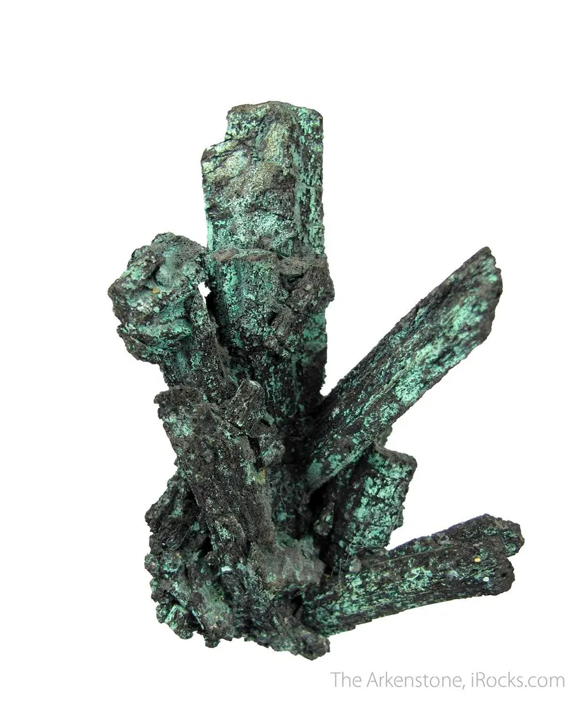 Tennantite ps. Azurite, with Malachite - image 4