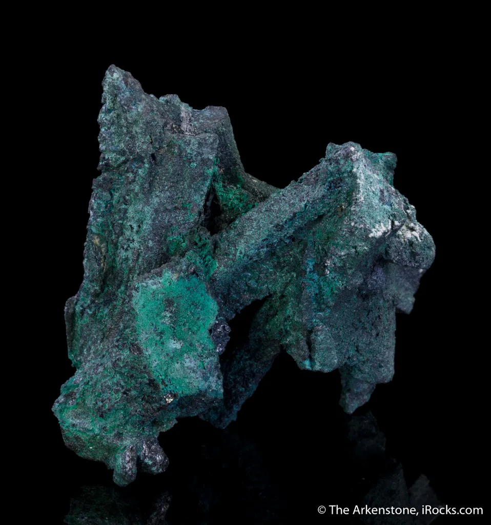 Tennantite pseudo after Enargite with Malachite, Posnjakite - image 8