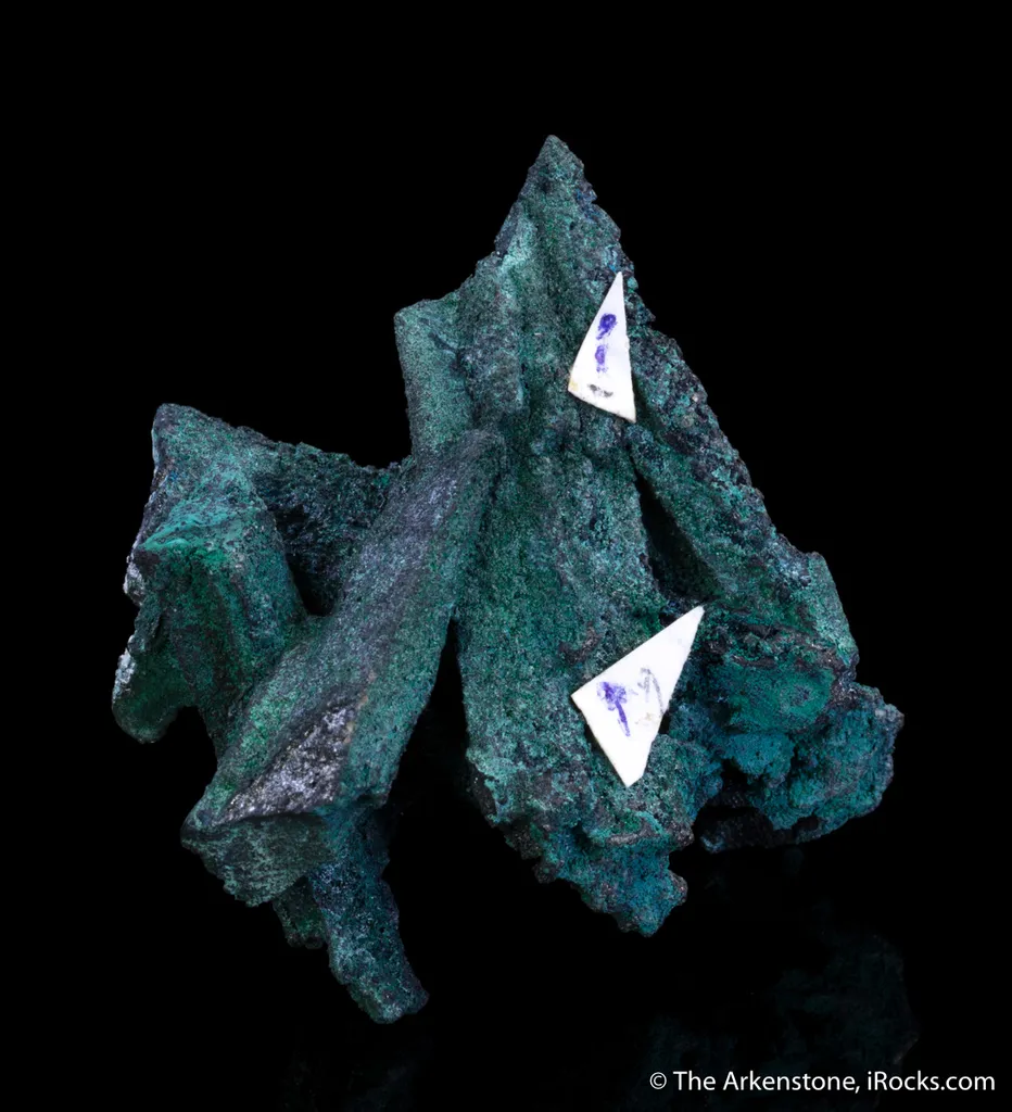 Tennantite pseudo after Enargite with Malachite, Posnjakite - image 4