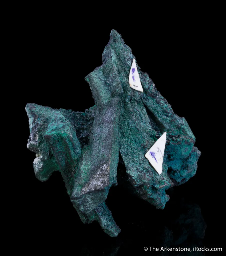 Tennantite pseudo after Enargite with Malachite, Posnjakite - image 5