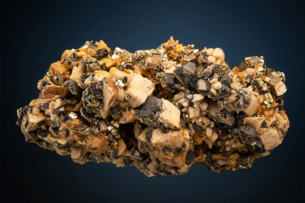Tennantite with Chalcopyrite, Pyrite and Siderite image