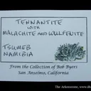 Tennantite With Wulfenite, Malachite, and Quartz - image 5